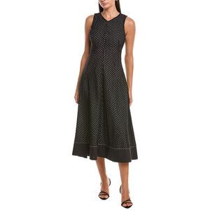 Proenza Schouler White Label Womens Juno Eyelet Midi Dress, Black